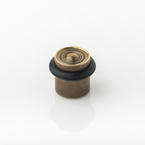 Remmington solid brass floor mounted door stop