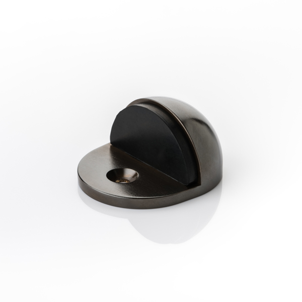 Solid brass floor mounted domed door stopper