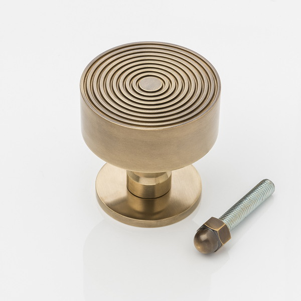 Fowler solid brass statement entrance door pull