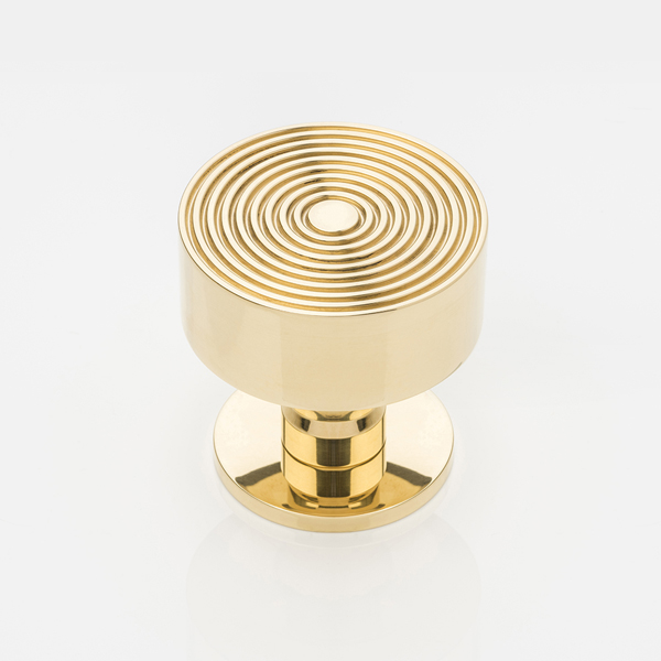 Fowler solid brass statement entrance door pull