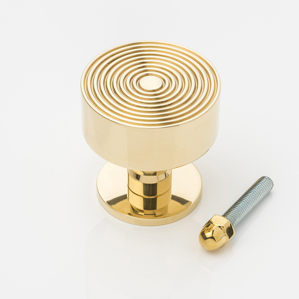 Fowler solid brass statement entrance door pull