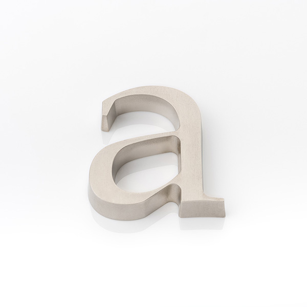 Solid brass door letter (a)