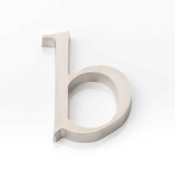 Solid brass door letter (b)