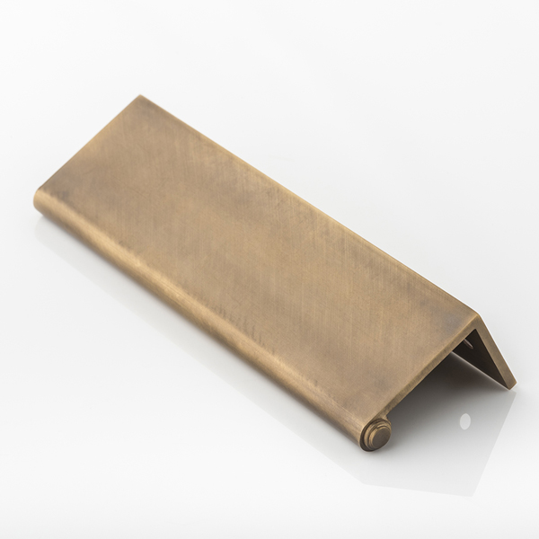 Bartlett solid brass small round edge pull