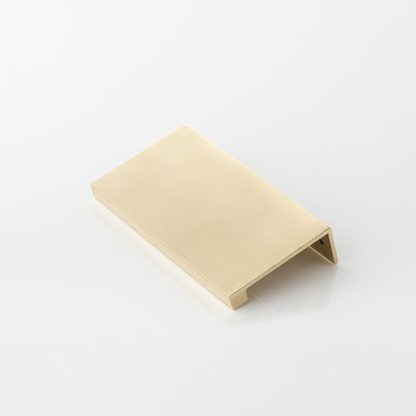 Cube solid brass large edge pull