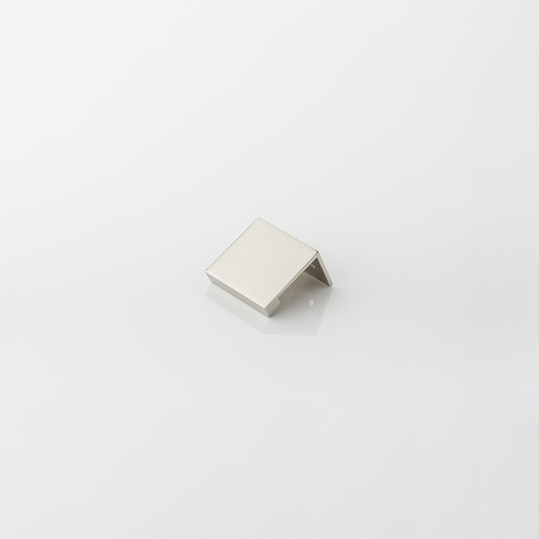 Cube solid brass small edge pull