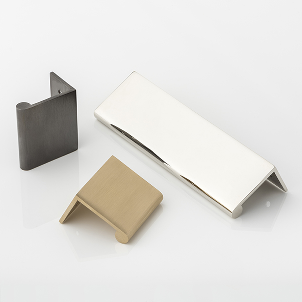 Round solid brass small edge pull