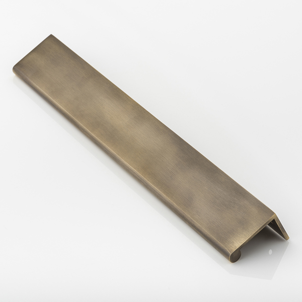 Round solid brass small edge pull