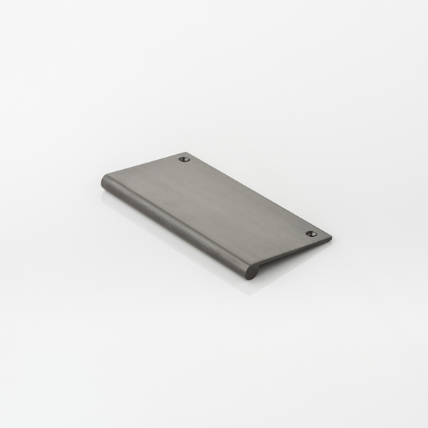 Round solid brass large edge pull, top fixed