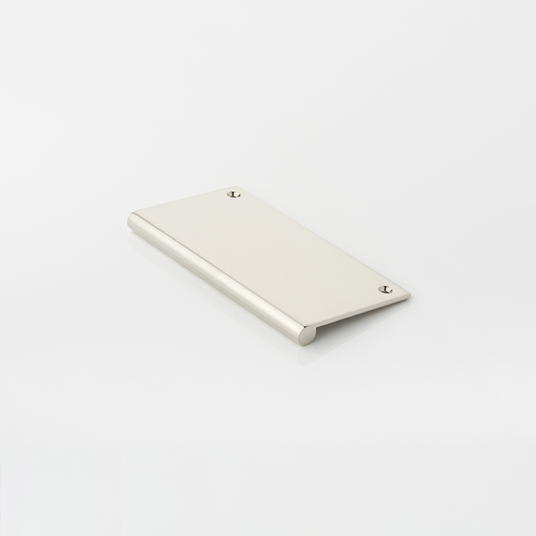 Round solid brass large edge pull, top fixed