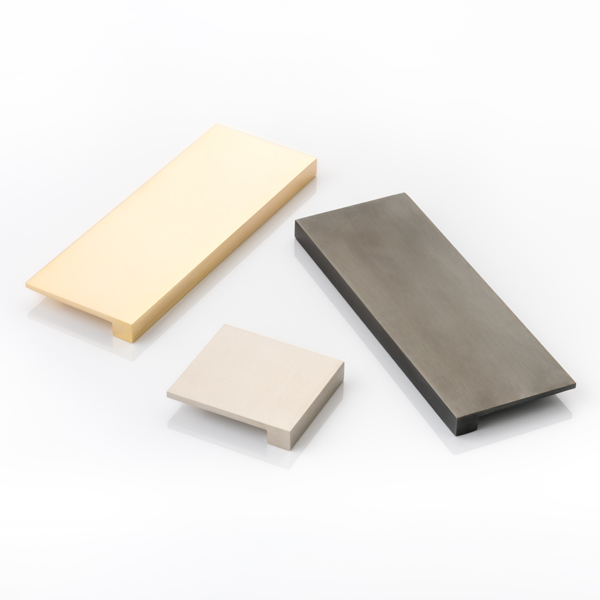 Cube solid brass small edge pull with concealed fixing