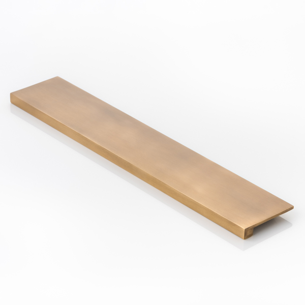 Cube solid brass small edge pull with concealed fixing