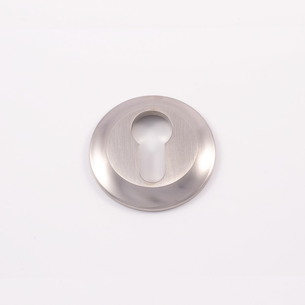 Solid brass euro cylinder profile tapered escutcheon