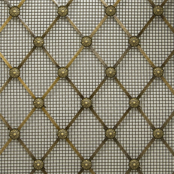 hand assembled 41mm diamond grille with all floral rosettes