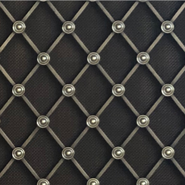 hand assembled 41mm diamond grille with all plain rosettes