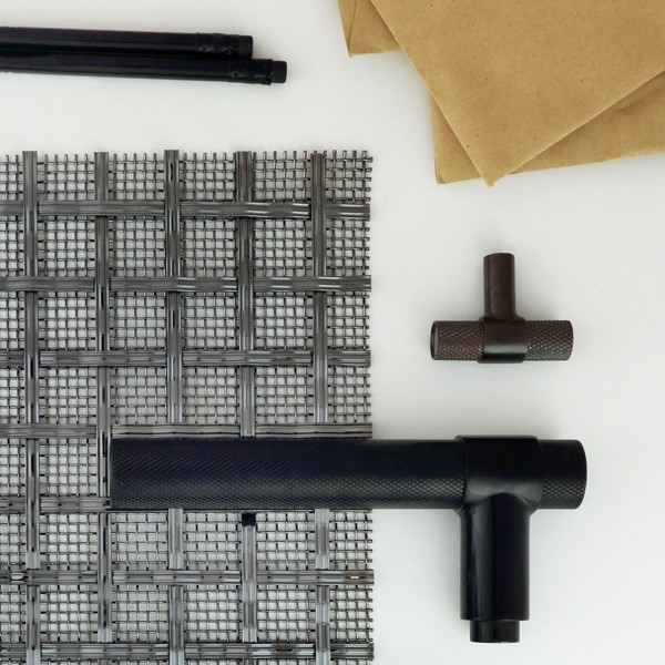 hand woven square reeded