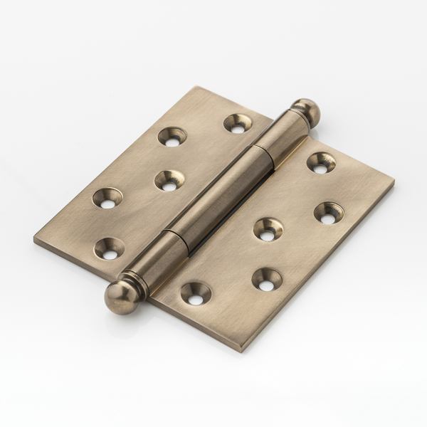 Ethan III ball finial high performance solid brass concealed bearing butt hinge