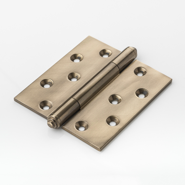 Ethan II stepped finial high performance solid brass concealed bearing butt hinge