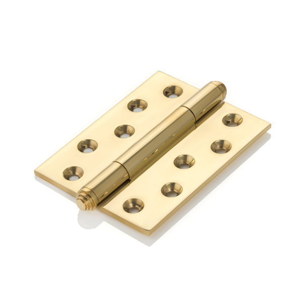 Ethan II stepped finial high performance solid brass concealed bearing butt hinge