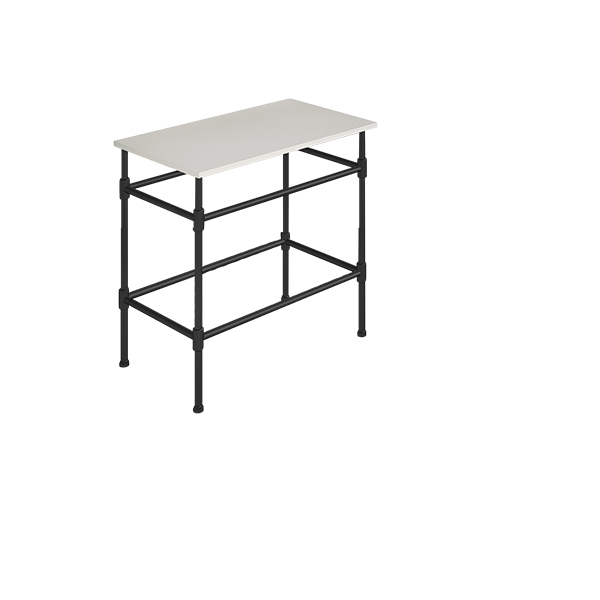 Contemporary 4 leg freestanding basin stand for benchtop. Stepped feet. W750 x D480 x H880
