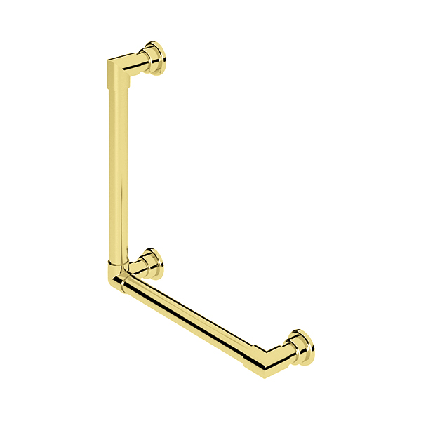 Contemporary L-shaped grab rail 450 x 450mm