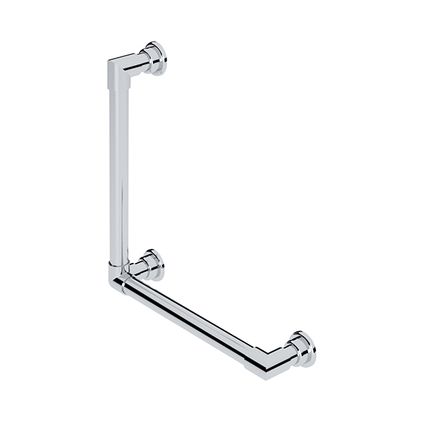 Contemporary L-shaped grab rail 450 x 450mm