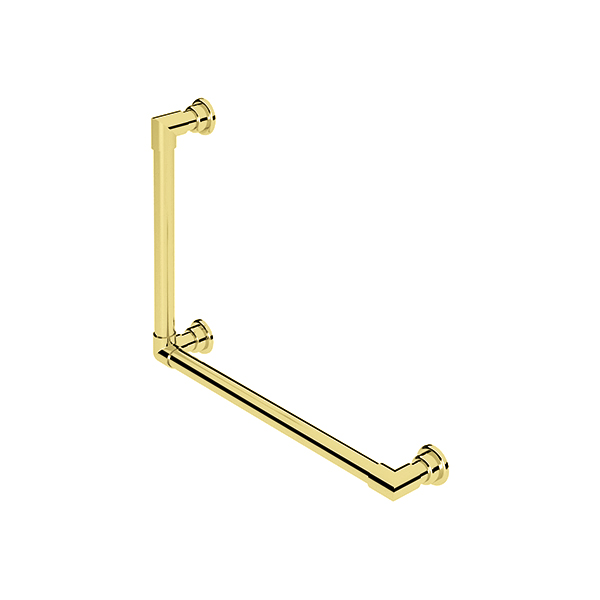 Contemporary L-shaped grab rail H450 x W600mm RH