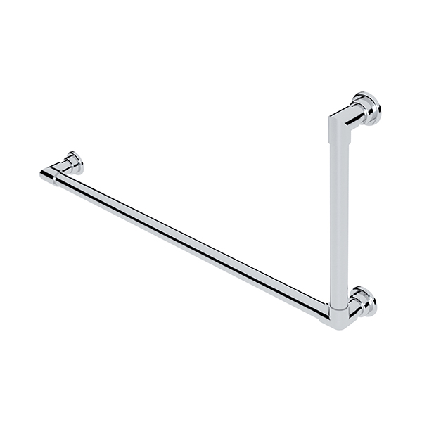 Contemporary L-shaped grab rail H450 x W900mm LH