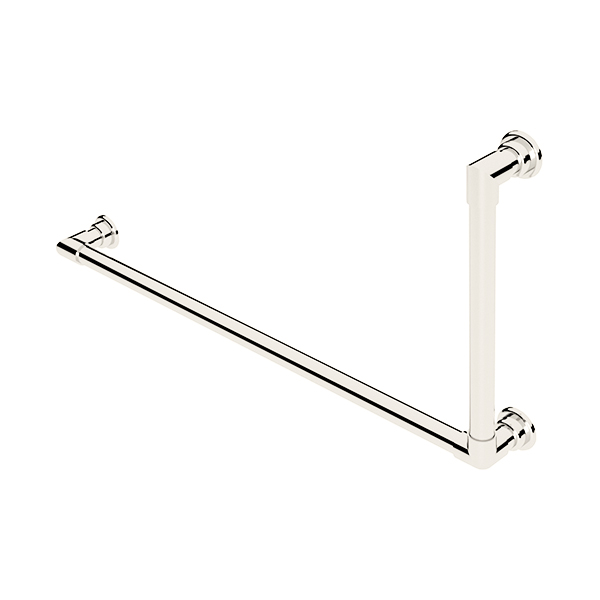 Contemporary L-shaped grab rail H450 x W900mm LH