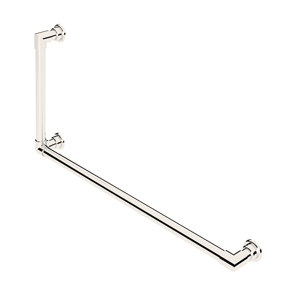 Contemporary L-shaped grab rail H450 x W900mm RH