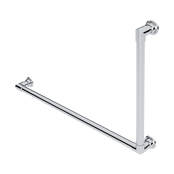 Contemporary L-shaped grab rail H600 x W900mm LH