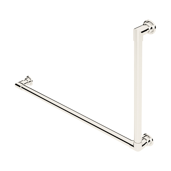 Contemporary L-shaped grab rail H600 x W900mm LH