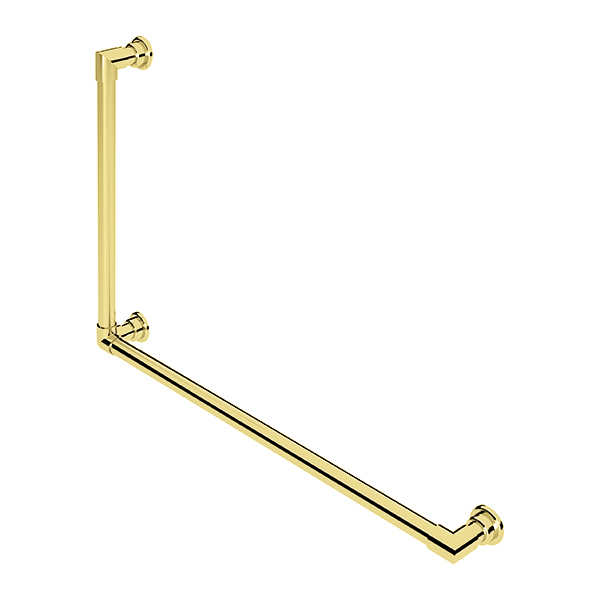 Contemporary L-shaped grab rail H600 x W900mm RH