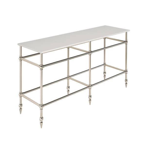 Ornate 6 leg double freestanding basin stand for benchtop. Pointed feet. W1500 x D480 x H880