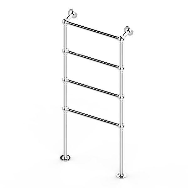 Ornate floor mounted towel warmer 675W x 1475H x 138D