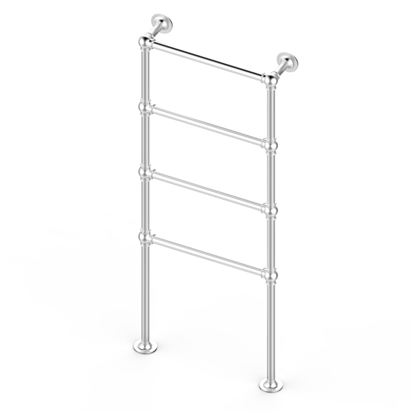 Ornate floor mounted towel warmer 675W x 1475H x 138D