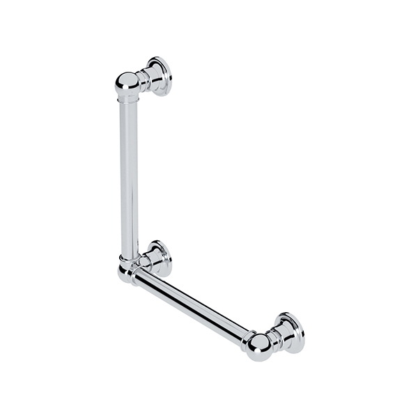 Ornate L-shaped grab rail 450 x 450mm