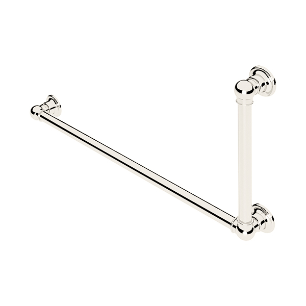 Ornate L-shaped grab rail H450 x W900mm LH