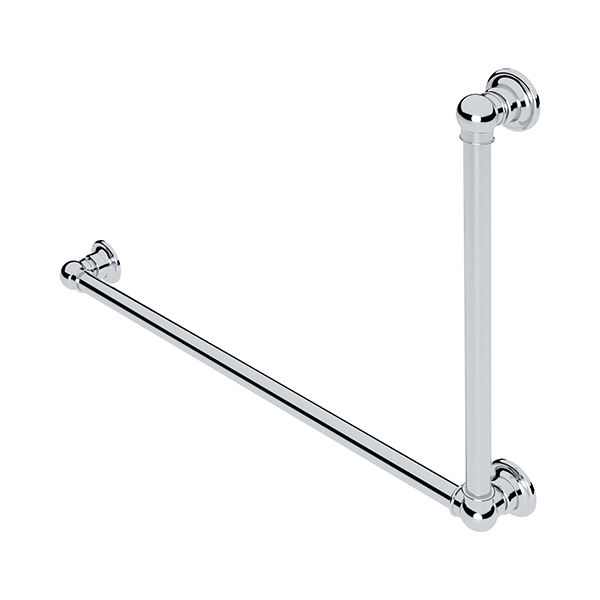 Ornate L-shaped grab rail H600 x W900mm LH