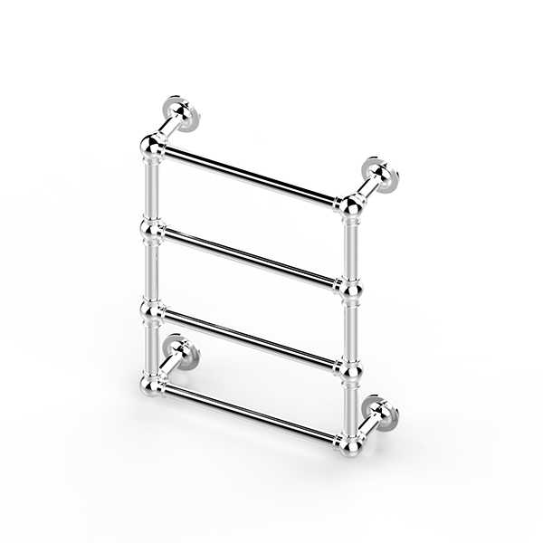 Ornate wall-mounted towel warmer 475W x 600H x 138D