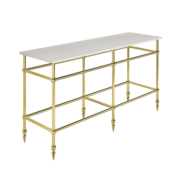 Traditional 6 leg double freestanding basin stand for benchtop. Pointed feet. W1500 x D480 x H880