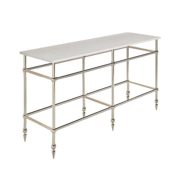 Traditional 6 leg double freestanding basin stand for benchtop. Pointed feet. W1500 x D480 x H880