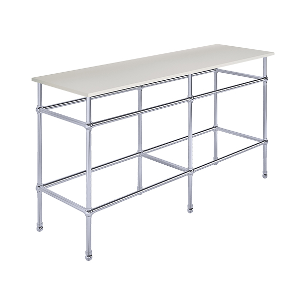 Traditional 6 leg double freestanding basin stand for benchtop. Ball feet. W1500 x D480 x H880