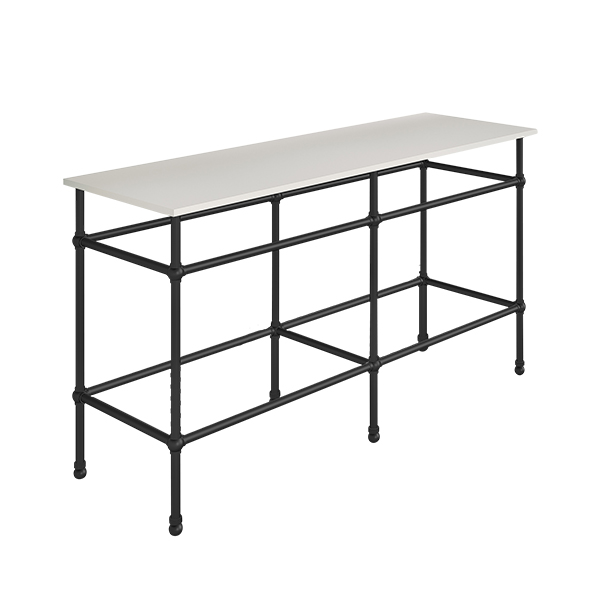 Traditional 6 leg double freestanding basin stand for benchtop. Ball feet. W1500 x D480 x H880