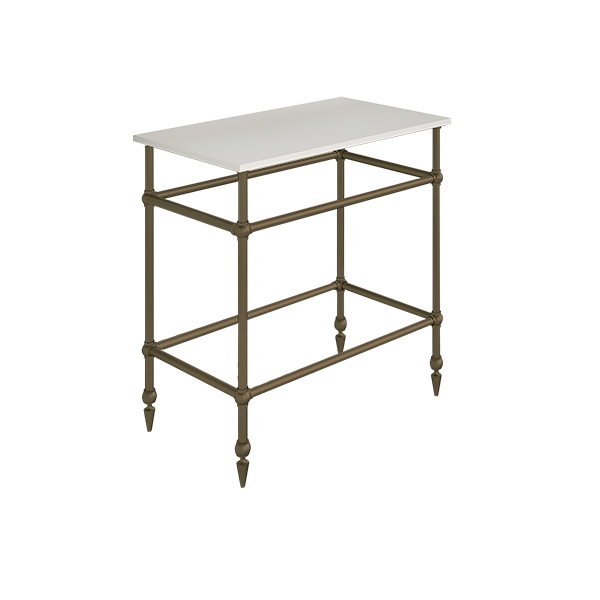 Traditional 4 leg freestanding basin stand for benchtop. Pointed feet. W750 x D480 x H880