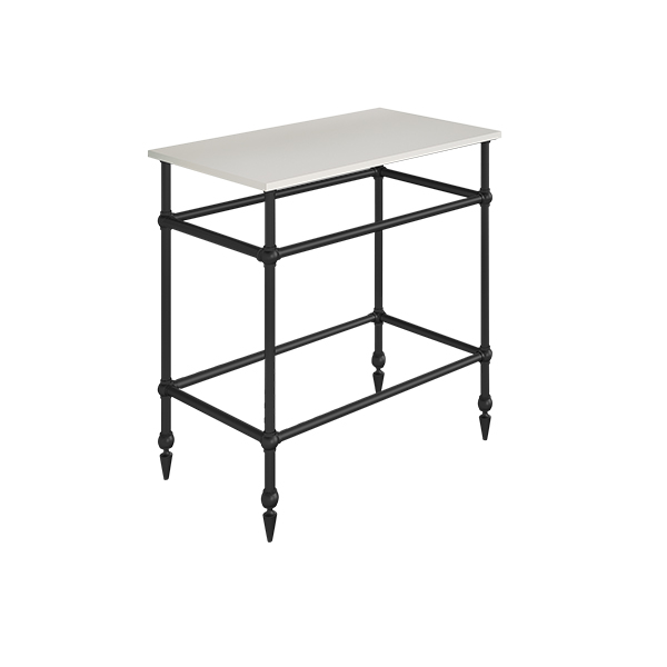 Traditional 4 leg freestanding basin stand for benchtop. Pointed feet. W750 x D480 x H880