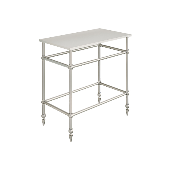 Traditional 4 leg freestanding basin stand for benchtop. Pointed feet. W750 x D480 x H880