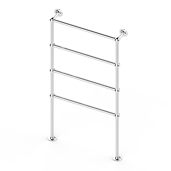 Traditional floor mounted towel warmer 675W x 1475H x 138D