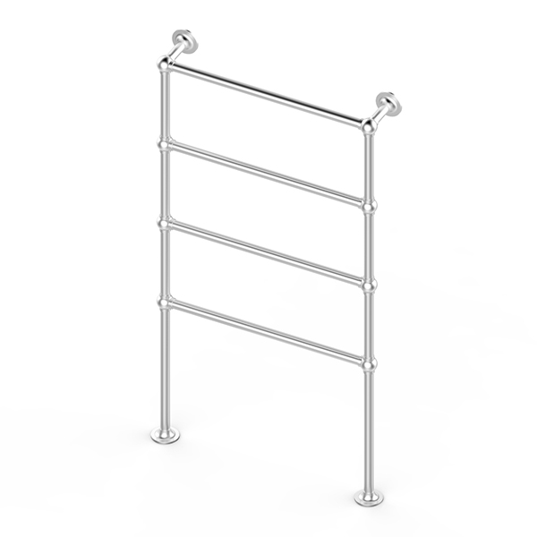 Traditional floor mounted towel warmer 675W x 1475H x 138D