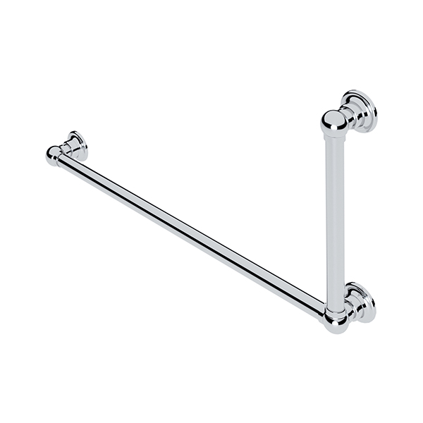 Traditional L-shaped grab rail H450 x W900mm LH